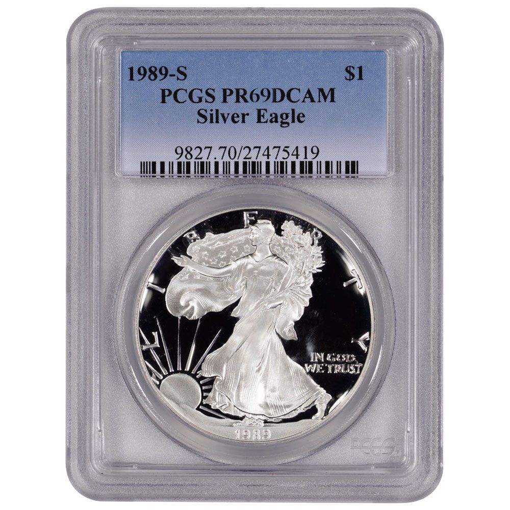 1989\u0020PCGS\u0020PR\u002D69\u00201\u0020oz\u0020American\u0020Silver\u0020Eagle\u0020Proof\u0020Coin