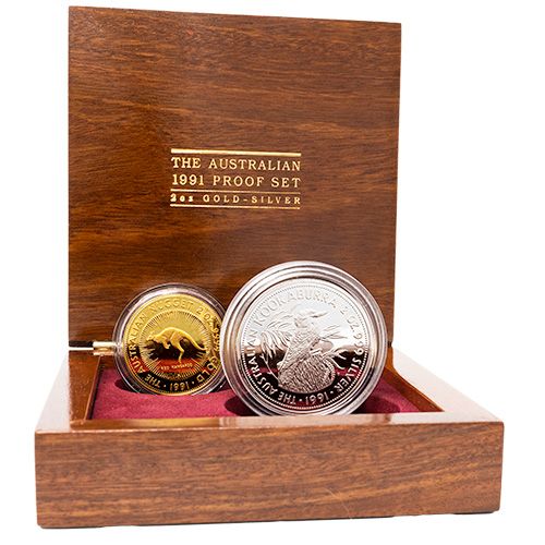 1991\u0020Australia\u0020Perth\u0020Mint\u0020Gold\u0020Kangaroo\u00202\u0020oz\u0020and\u0020Silver\u0020Kookaburra\u00202\u0020oz\u0020Proof\u00202\u002DCoin\u0020Set