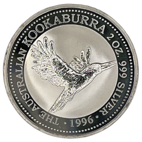 1996\u00202\u0020oz\u0020Australian\u0020Kookaburra\u0020Silver\u0020Coin