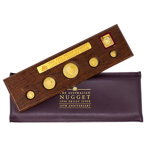 Buy 1996 Australian Gold Nugget Proof 5-Coin Sets - Free Shipping