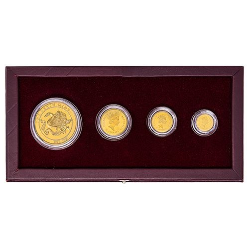 1996 Australian Gold Nugget Proof 4-Coin 10th Anniversary Set