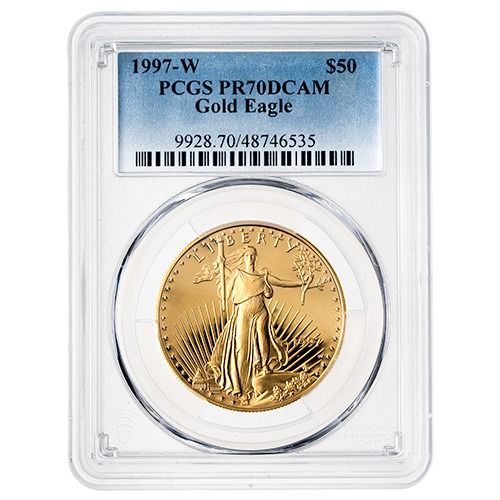 1997\u002DW\u0020PCGS\u0020PR\u002D70\u00201\u0020oz\u0020American\u0020Gold\u0020Eagle\u0020Proof\u0020Coin