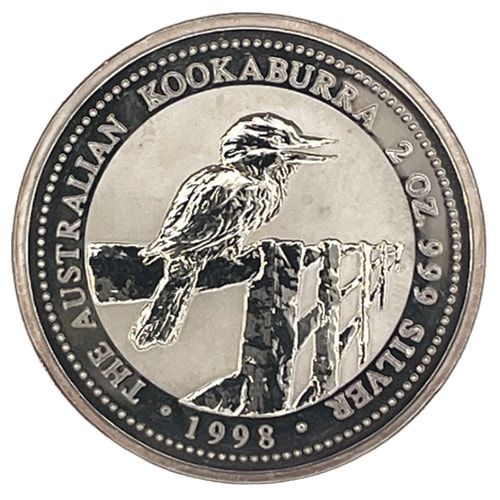 1998\u00202\u0020oz\u0020Australian\u0020Kookaburra\u0020Silver\u0020Coin