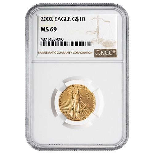 2002\u0020NGC\u0020MS\u002D69\u00201\u002F4\u0020oz\u0020American\u0020Gold\u0020Eagle\u0020Coin\u0020