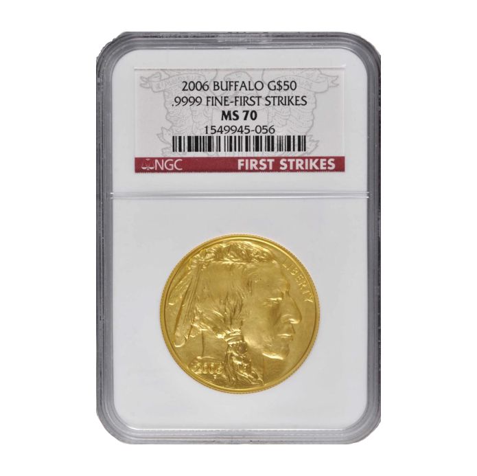 2006\u00201\u0020oz\u0020NGC\u0020MS\u002D70\u0020First\u0020Strikes\u0020US\u0020Gold\u0020Buffalo\u0020Coin