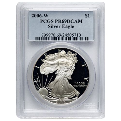 2006\u0020PCGS\u0020PR\u002D69\u00201\u0020oz\u0020American\u0020Silver\u0020Eagle\u0020Proof\u0020Coin
