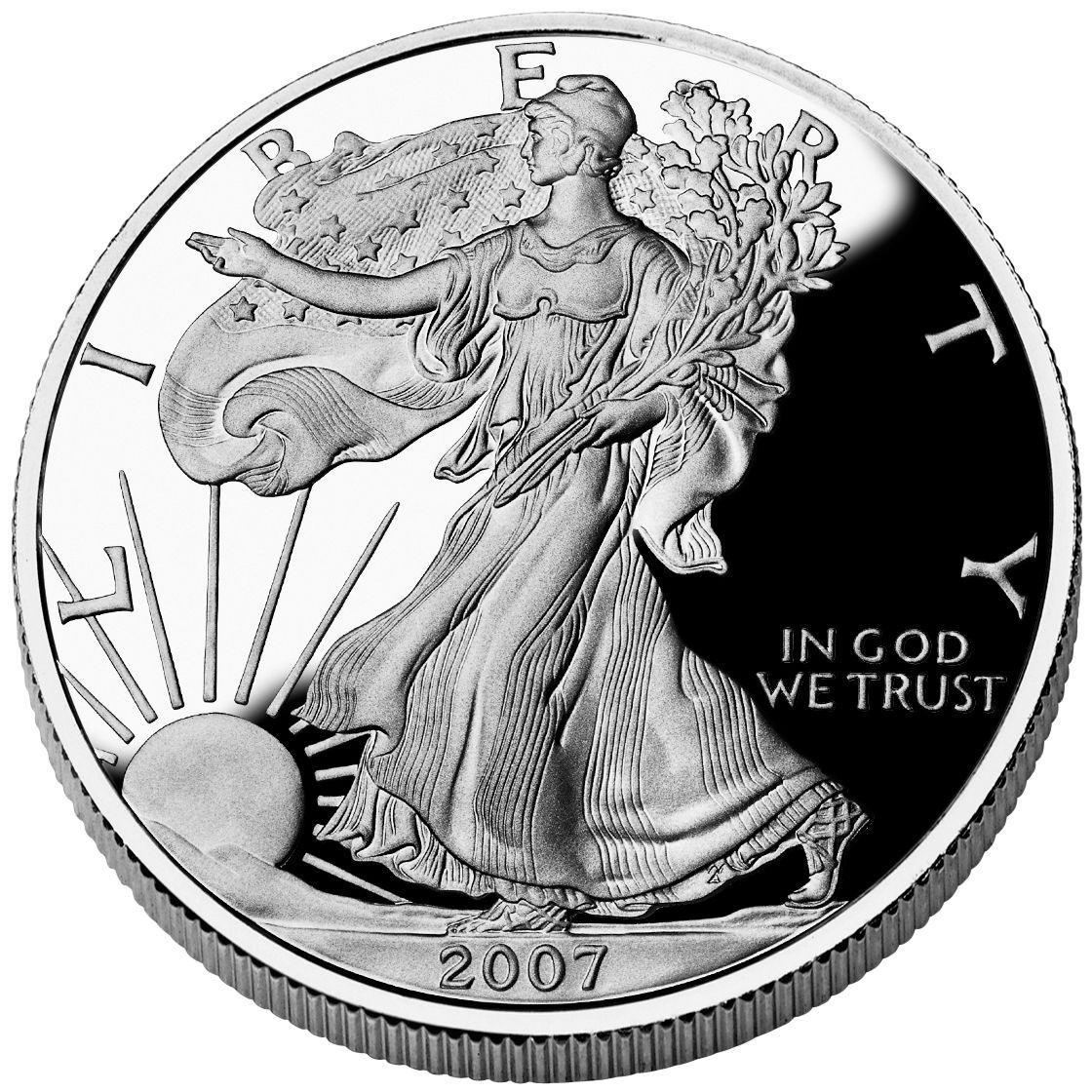 2007\u002DW\u00201\u0020oz\u0020American\u0020Silver\u0020Eagle\u0020Proof\u0020Coin\u0020w\u002FBox\u0020\u0026\u0020COA