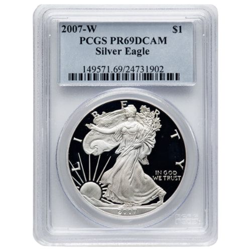 2007\u0020PCGS\u0020PR\u002D69\u00201\u0020oz\u0020American\u0020Silver\u0020Eagle\u0020Proof\u0020Coin