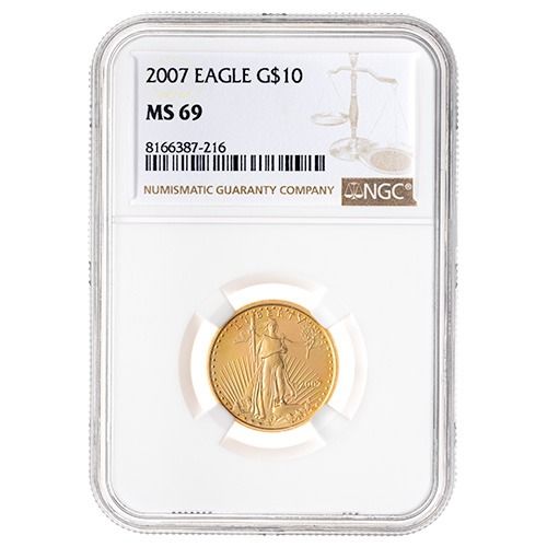 2007\u0020NGC\u0020MS\u002D69\u00201\u002F4\u0020oz\u0020American\u0020Gold\u0020Eagle\u0020Coin\u0020