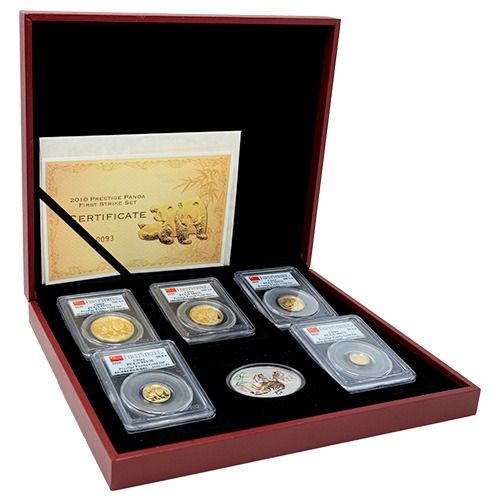2010\u0020CH\u0020Gold\u0020Prestige\u0020Panda\u0020PCGS\u0020MS\u002D70\u0020First\u0020Strike\u00205\u002DCoin\u0020Set\u0020w\u002FBox\u0020and\u0020COA