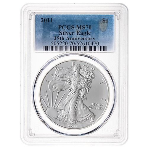 2011\u0020PCGS\u0020MS\u002D70\u00201\u0020oz\u0020American\u0020Silver\u0020Eagle\u0020Coin\u0020\u002D\u0020Standard\u0020Label