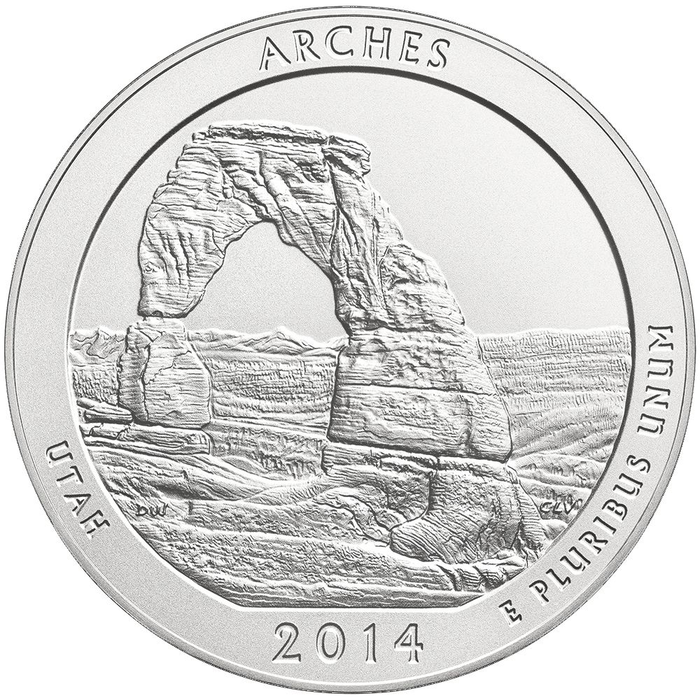 2014\u0020Arches\u0020National\u0020Park\u0020ATB\u00205\u0020oz\u0020Burnished\u0020Silver\u0020Coin\u0020\u002D\u0020America\u0020The\u0020Beautiful
