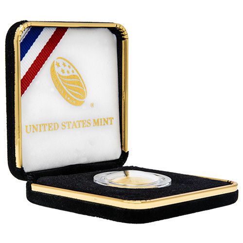 2014 National Baseball Hall of Fame $5 Commemorative Gold Proof Coin w/Box and COA