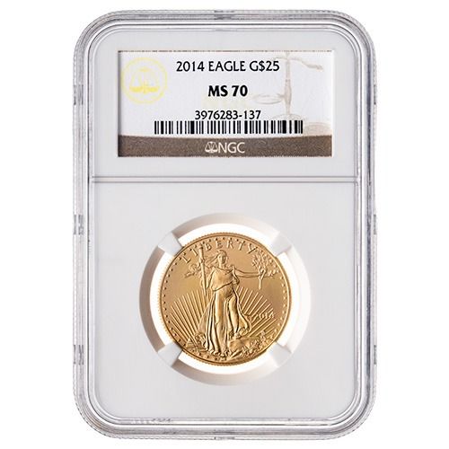 2014\u0020NGC\u0020MS\u002D70\u00201\u002F2\u0020oz\u0020American\u0020Gold\u0020Eagle\u0020Coin\u0020\u002D\u0020\u0020Brown\u0020Label