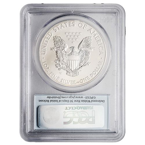 2015-W PCGS SP-70 First Strike 1 oz American Silver Eagle Burnished Coin