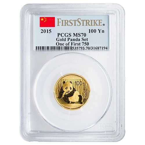 Buy 2015 PCGS MS-70 One of First 750 First Strikes Chinese Gold