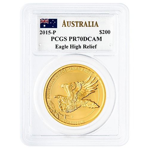 2015\u0020PCGS\u0020PR\u002D70\u00202\u0020oz\u0020Australian\u0020Wedge\u002DTailed\u0020Eagle\u0020High\u0020Relief\u0020Proof\u0020Gold\u0020Coin\u0020\u002D\u0020John\u0020Mercanti\u0020Label
