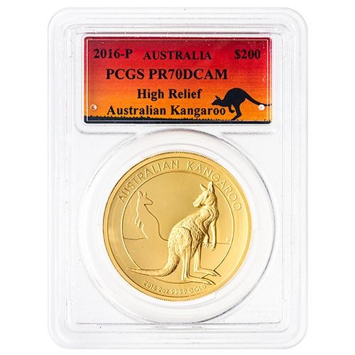 2016\u002DP\u0020PCGS\u0020PR\u002D70\u00202\u0020oz\u0020Gold\u0020Kangaroo\u0020High\u0020Relief\u0020Proof\u0020Coin\u0020\u002D\u0020Kangaroo\u0020Label