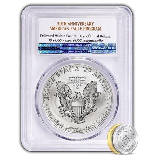 PCGS 　アメリカンイーグル銀貨　2016年 2016 American Silver Eagle First Strike MS-69 PCGS | 30th Anniversary
