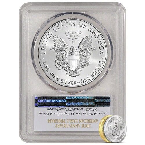 2016 American Silver Eagle - 30th Anniversary - First Strike MS-70 PCGS Certified