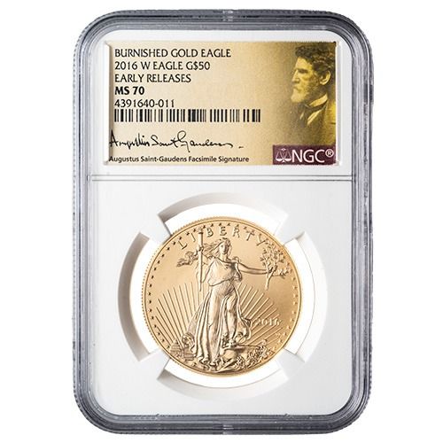 2016\u002DW\u0020NGC\u0020MS\u002D70\u0020Early\u0020Releases\u00201\u0020oz\u0020American\u0020Gold\u0020Eagle\u0020Burnished\u0020Coin\u0020\u002D\u0020St.\u0020Gaudens\u0020Label