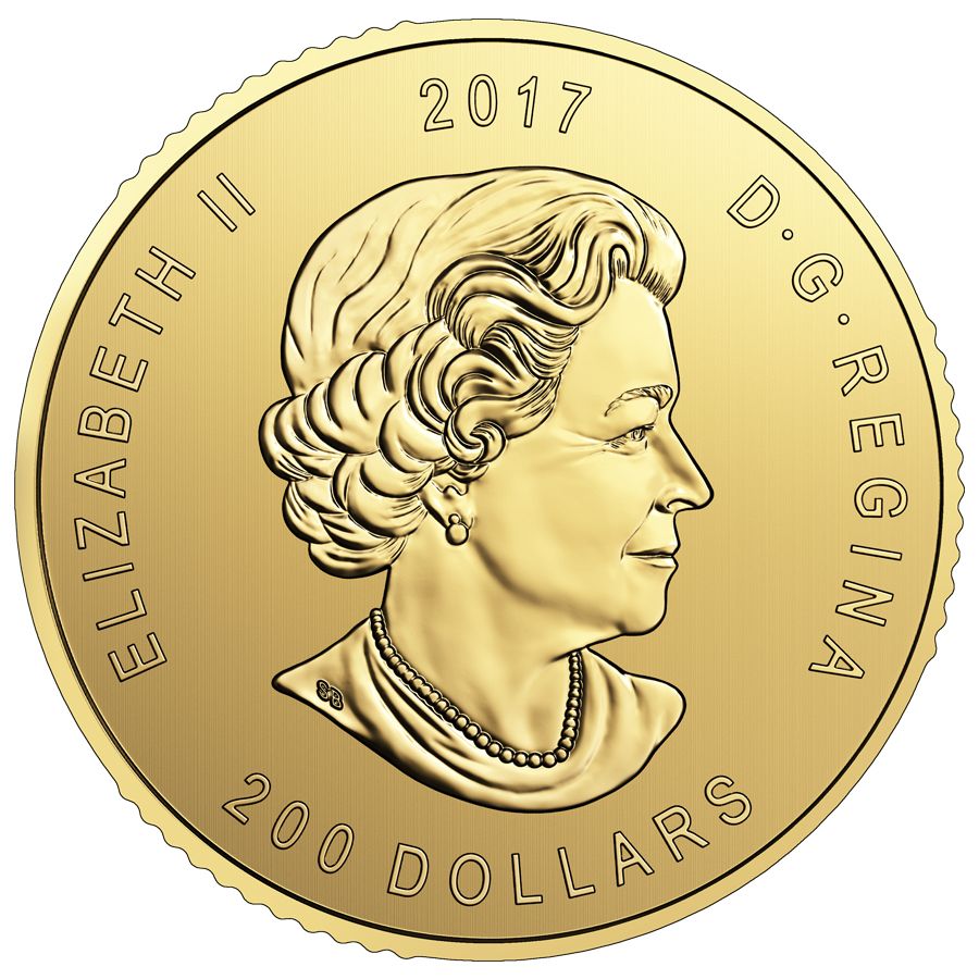 2017 1 oz Gold Crowned Elk Royal Canadian Mint | Call of the Wild