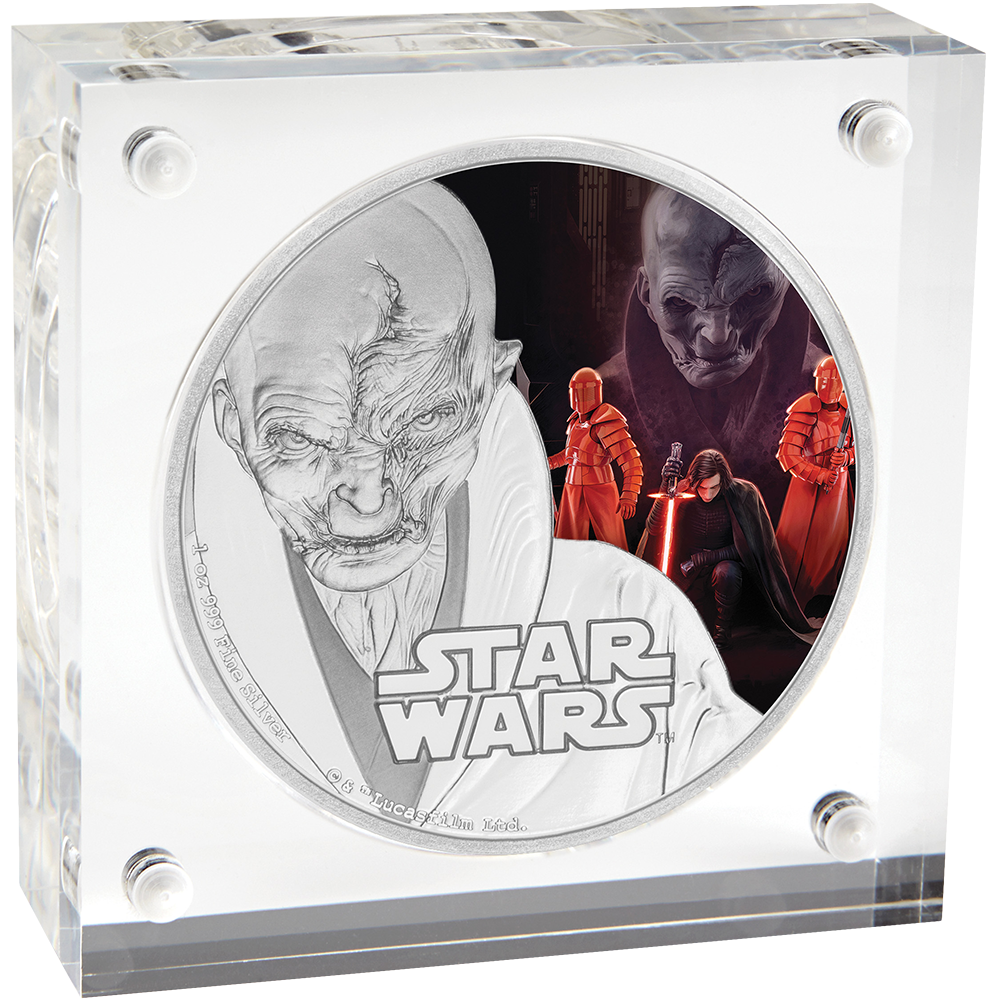 2017 Star Wars The Last Jedi Supreme Emperor Snoke 1 oz Silver Proof Coin