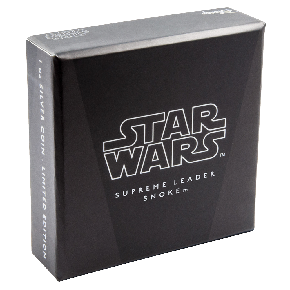 2017 Star Wars The Last Jedi Supreme Emperor Snoke 1 oz Silver Proof Coin