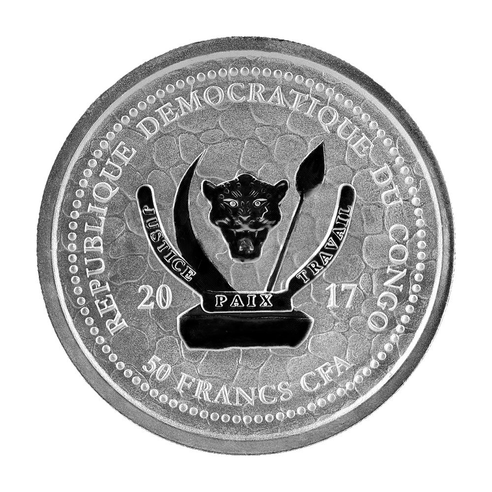 2017 Congo Water Buffalo Silver Coin 100 Gram