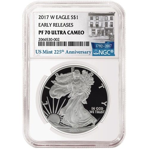 2017\u002DW\u0020Silver\u0020Eagle\u0020Proof\u0020\u002D\u0020PF\u002D70\u0020NGC\u0020Early\u0020Releases\u0020225th\u0020Anniversary\u0020Label