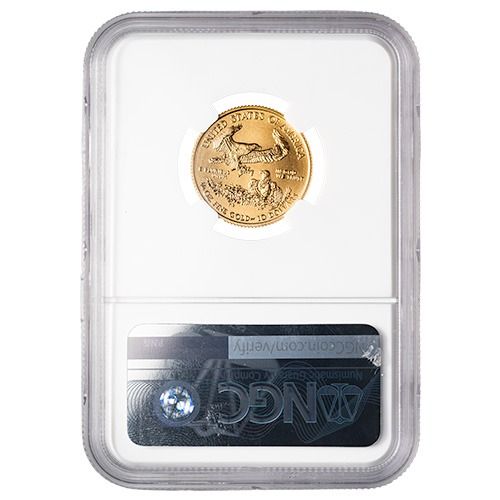2017 NGC MS-70 1/4 oz American Gold Eagle Coin - From Mint Sealed Box #1 John Mercanti Label