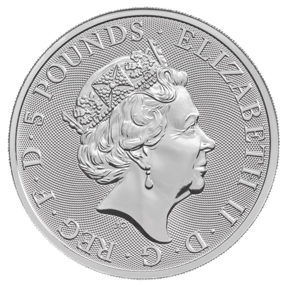 2018 2 oz Silver Queen's Beasts Black Bull of Clarence