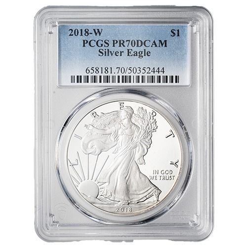 2018\u002DW\u0020PCGS\u0020PR\u002D70\u00201\u0020oz\u0020American\u0020Silver\u0020Eagle\u0020Proof\u0020Coin