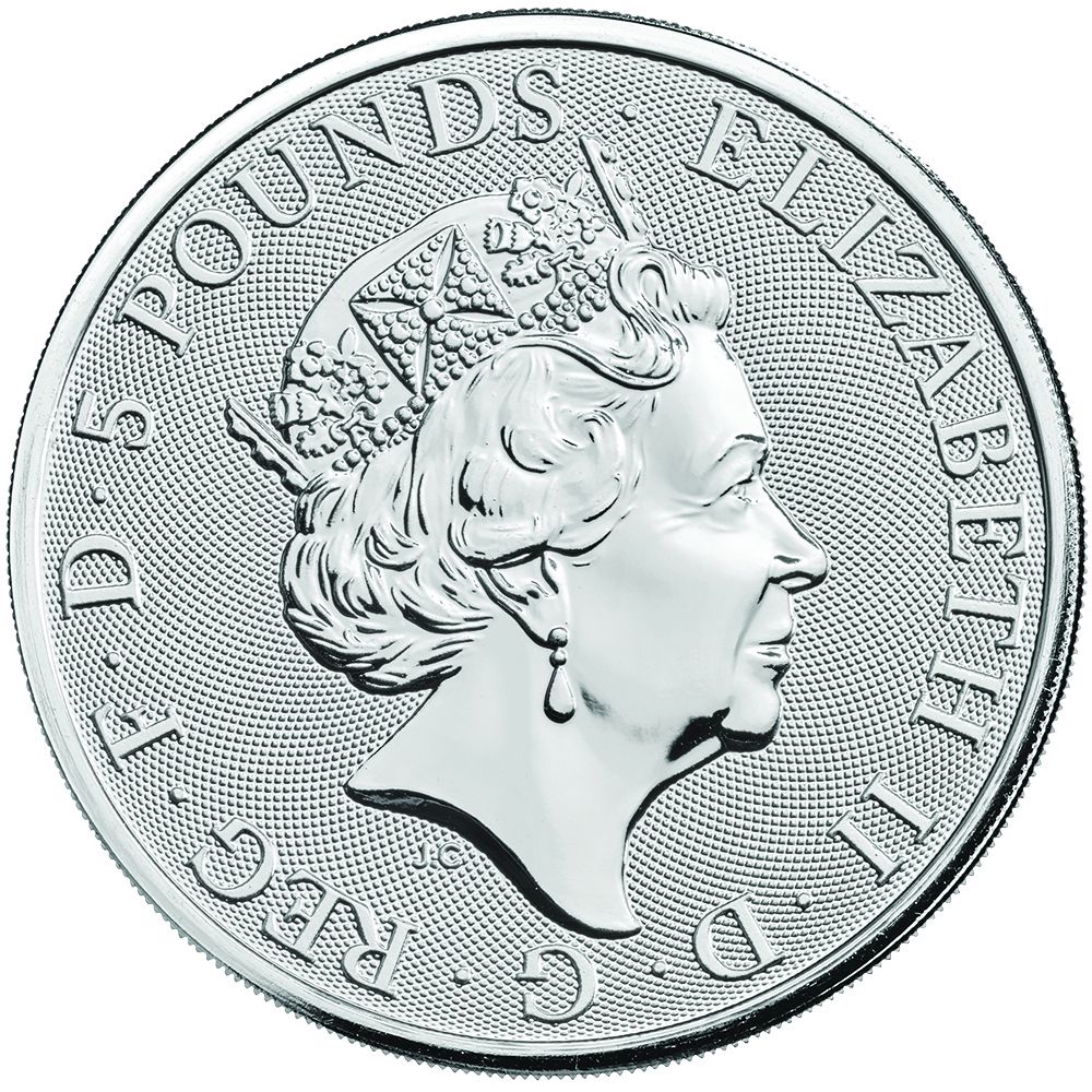 2019年 イギリス ２ポンド銀貨「Queen&#39;s Beasts Falcon」 2019年 イギリス 2ポンド銀貨「Queen's Beasts Falcon