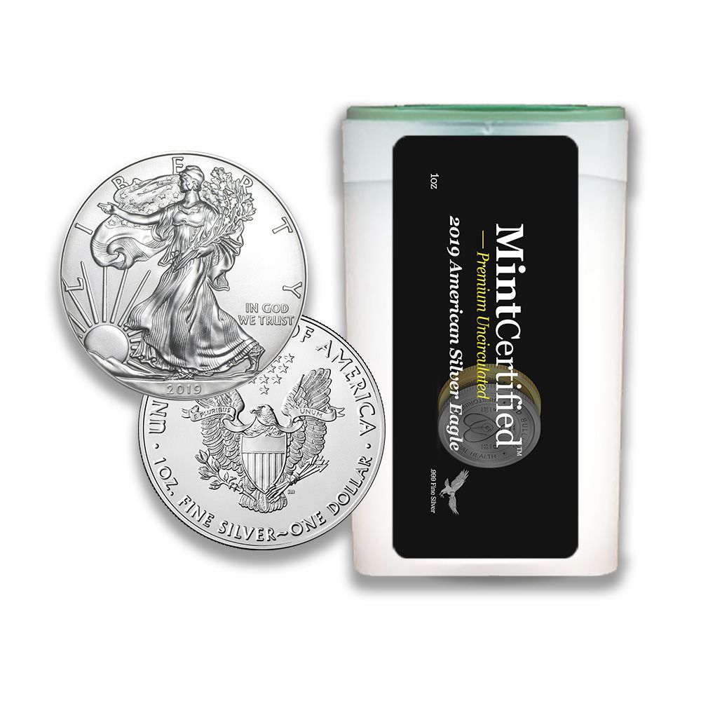2019\u0020American\u0020Silver\u0020Eagles\u0020MintCertified\u2122\u0020Premium\u0020Uncirculated\u0020\u007C\u0020Sealed\u0020Tube