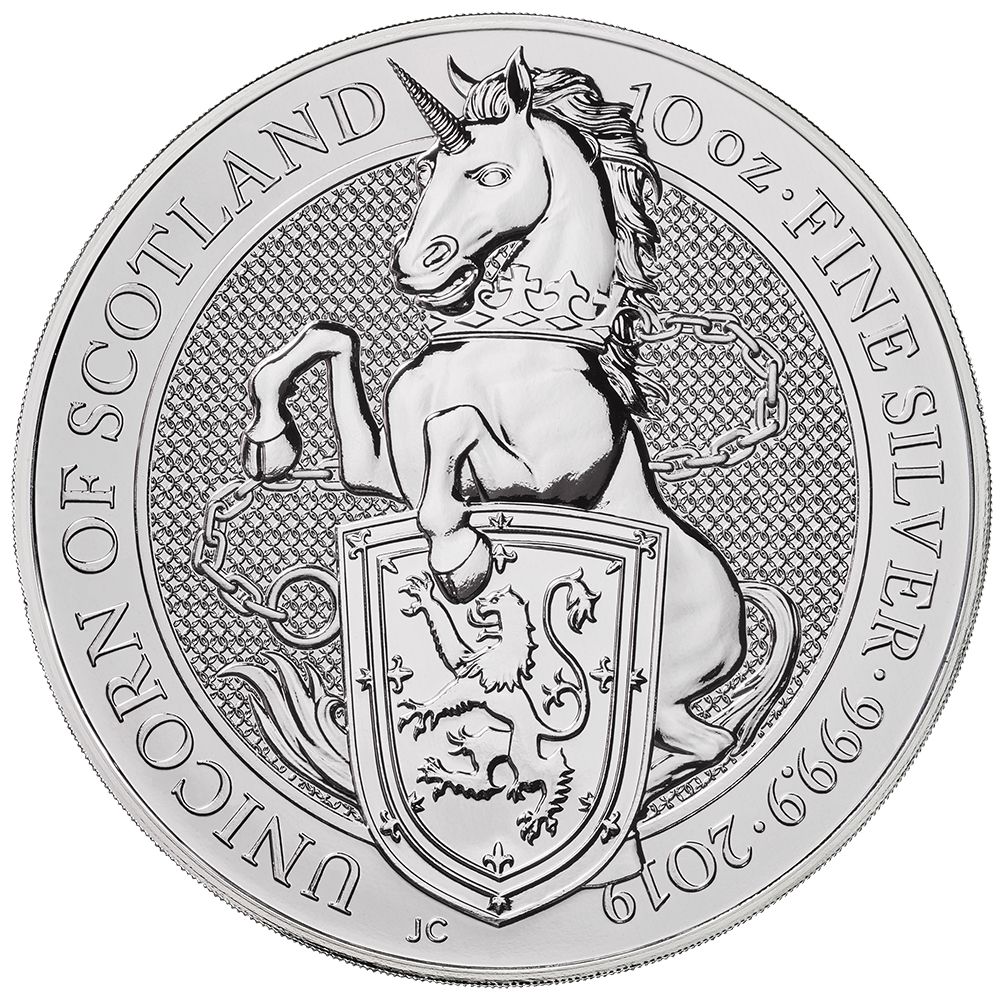 2019\u002010\u0020oz\u0020Queen\u0027s\u0020Beasts\u0020Unicorn\u0020of\u0020Scotland\u0020Silver\u0020Coin