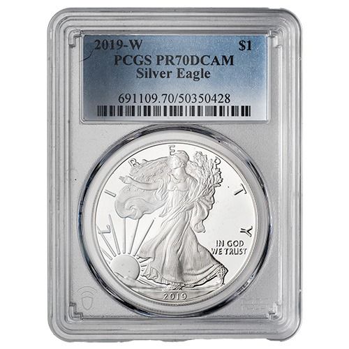 2019\u002DW\u0020PCGS\u0020PR\u002D70\u00201\u0020oz\u0020American\u0020Silver\u0020Eagle\u0020Proof\u0020Coin