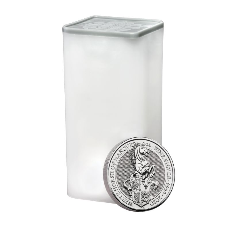 Buy 2020 2 oz Queen's Beasts White Horse of Hanover Silver Coin