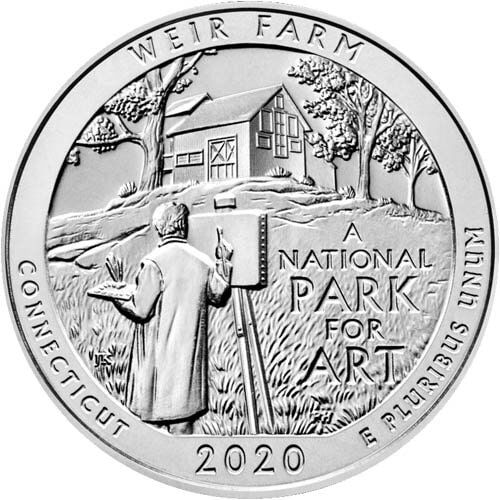 2020\u0020Weir\u0020Farm\u0020National\u0020Historic\u0020Site\u0020ATB\u00205\u0020oz\u0020Silver\u0020Coin\u0020\u002D\u0020America\u0020The\u0020Beautiful