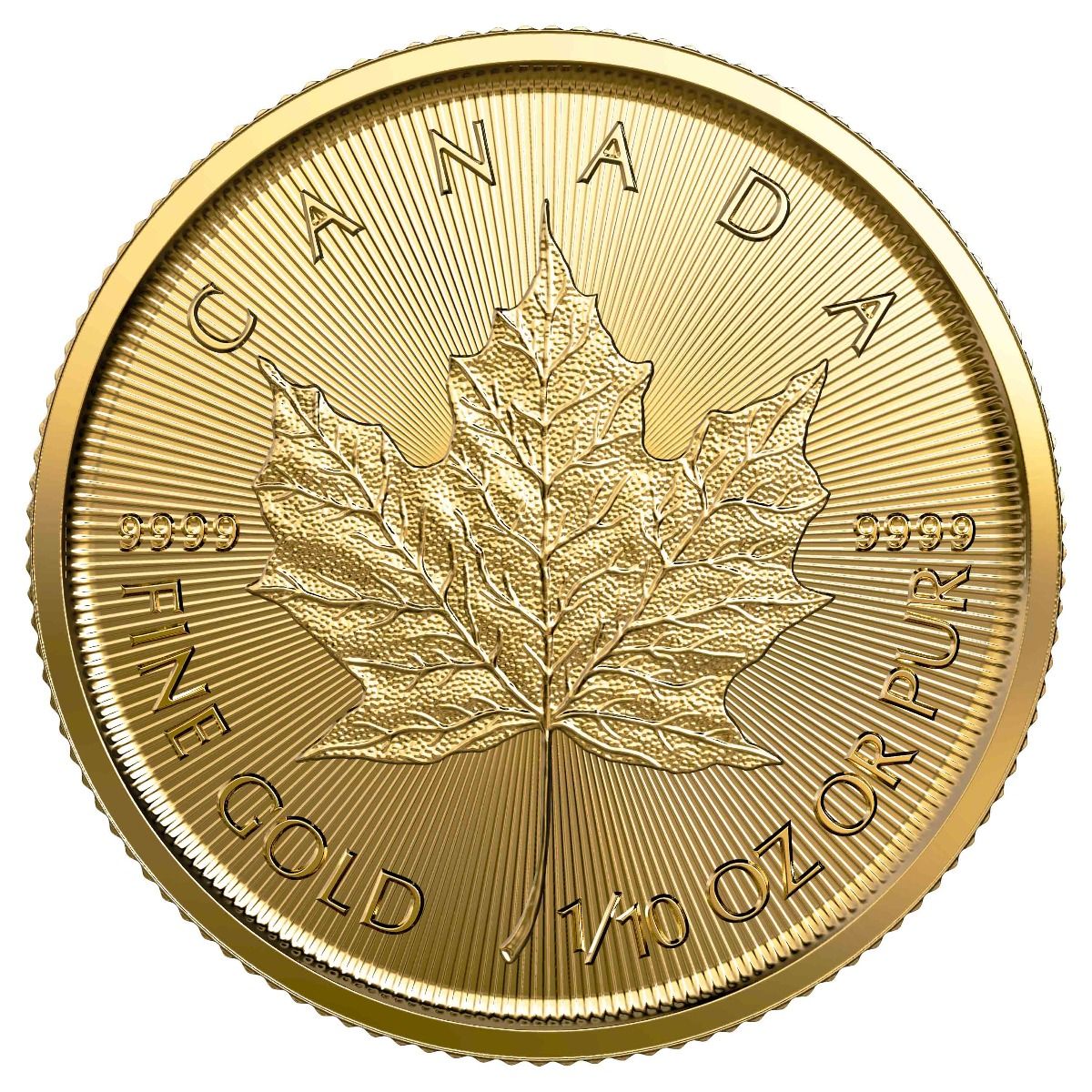 2021\u00201\u002F10\u0020oz\u0020Canadian\u0020Gold\u0020Maple\u0020Leaf\u0020Coin\u0020BU