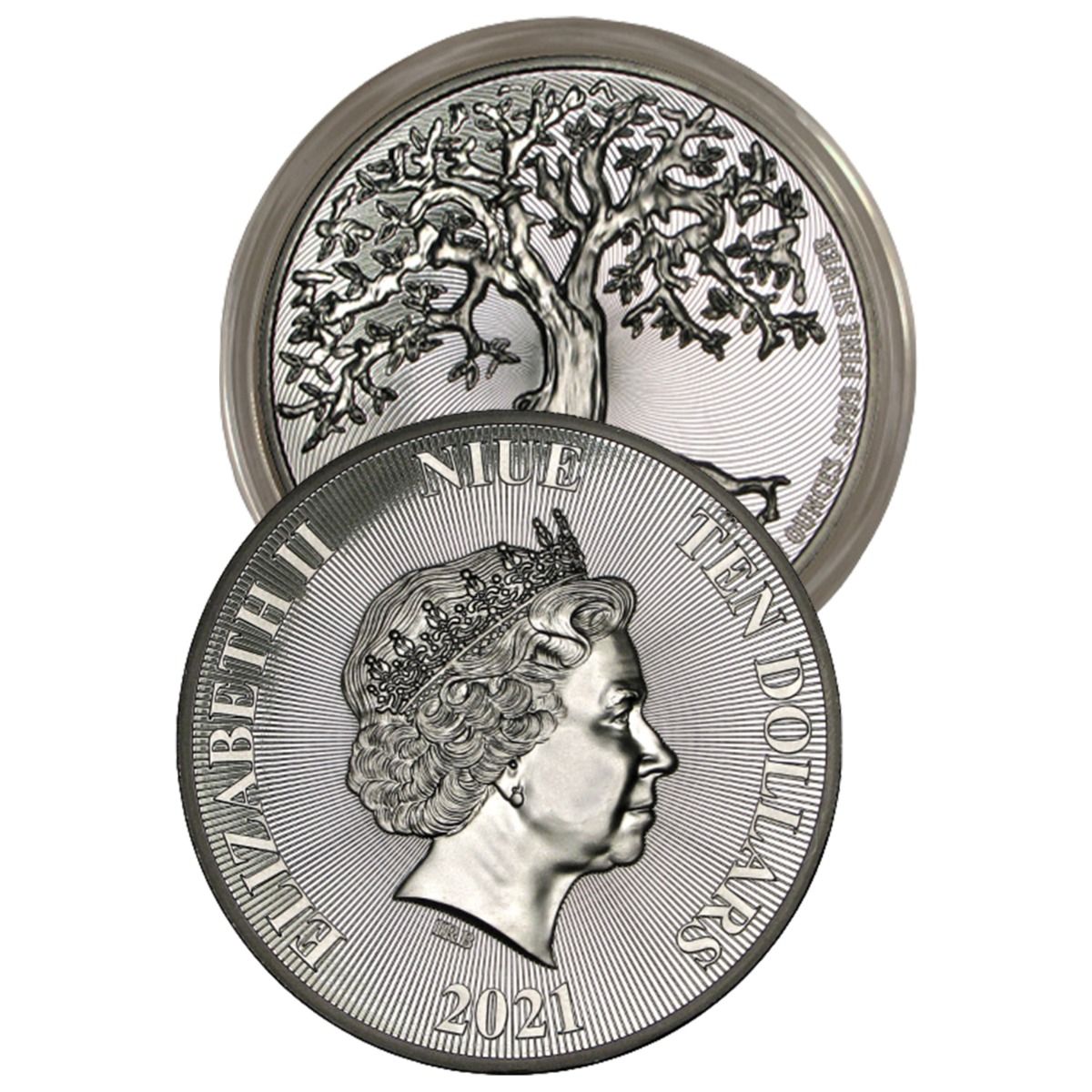 2021 5 oz Tree of Life Silver Coin - High Relief | Only 1,000 Made