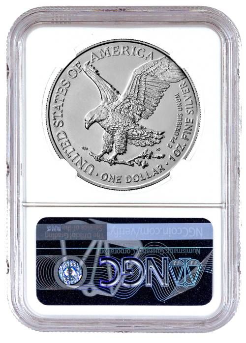 2021年 イーグル MS 69 NGC認証 2021 NGC MS-69 Early Release Type 2 American Silver Eagle Coin