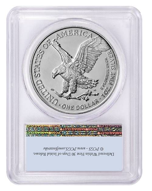 2021 PCGS MS-70 First Strike Type 2 American Silver Eagle Coin