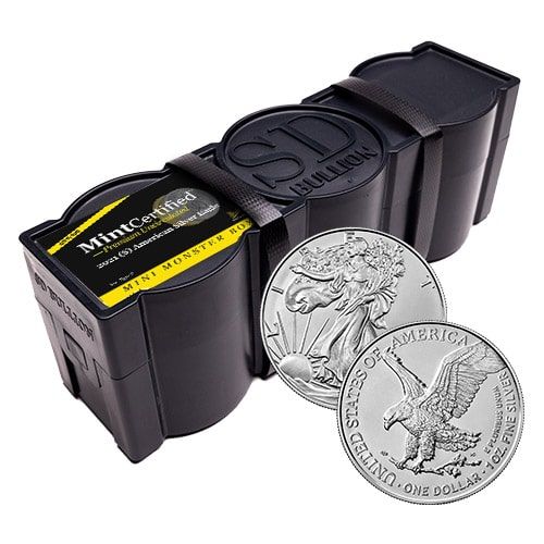 2021\u0020\u0028S\u0029\u0020American\u0020Silver\u0020Eagle\u0020Mini\u0020Monster\u0020Box\u0020\u002D\u0020MintCertified\u2122\u0020Bridge\u0020Label\u0020\u0028100\u0020Count,\u0020Type\u00202\u0029