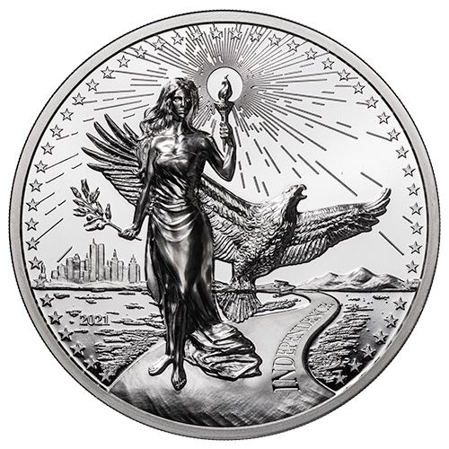 2021\u00203\u0020oz\u0020American\u0020Virtues\u0020Independence\u0020Proof\u0020Silver\u0020Medallion\u0020