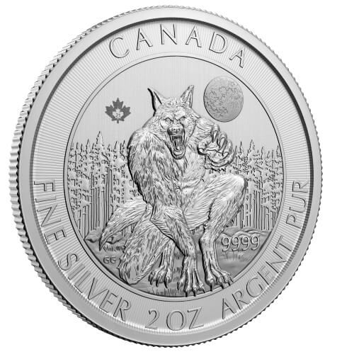 2021 2 oz Canadian Werewolf Silver Coin | Creatures of the North