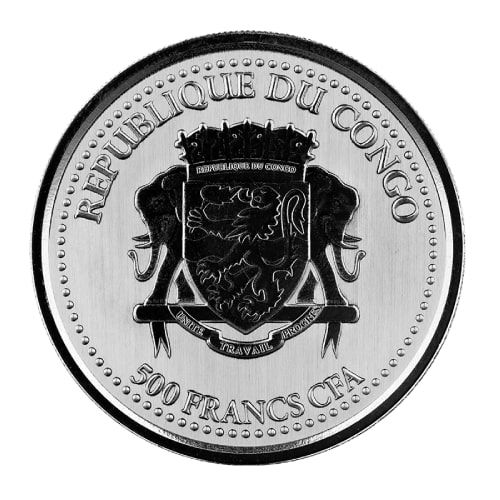 2021 1 oz Congo Silverback Gorilla Silver Coin | Scottsdale Mint