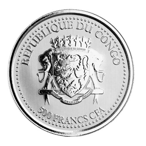 2021 1 oz Congo Silverback Gorilla Silver Coin | Scottsdale Mint