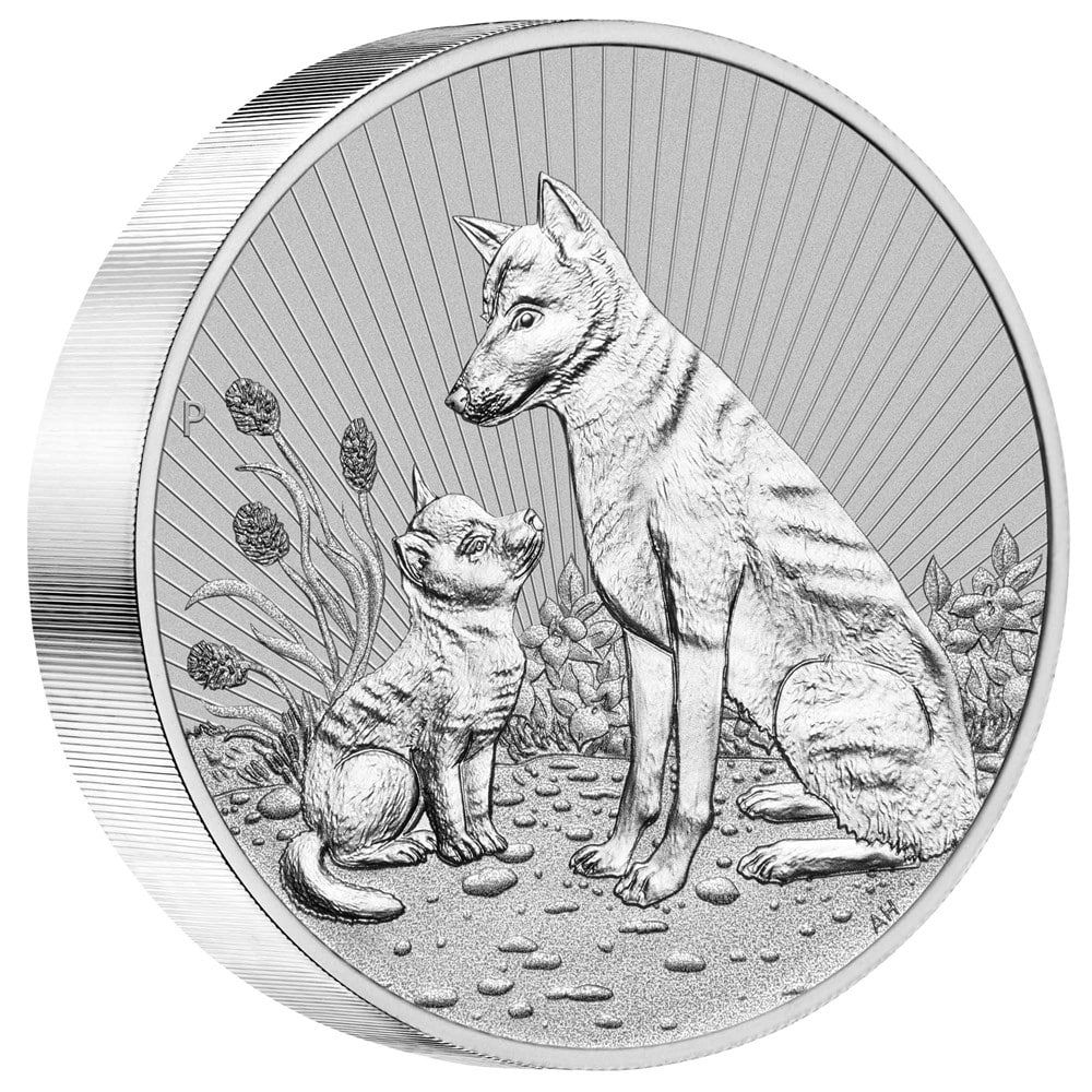 2022 10 oz Australian Piedfort Dingo Silver Coin - Next Generation Series