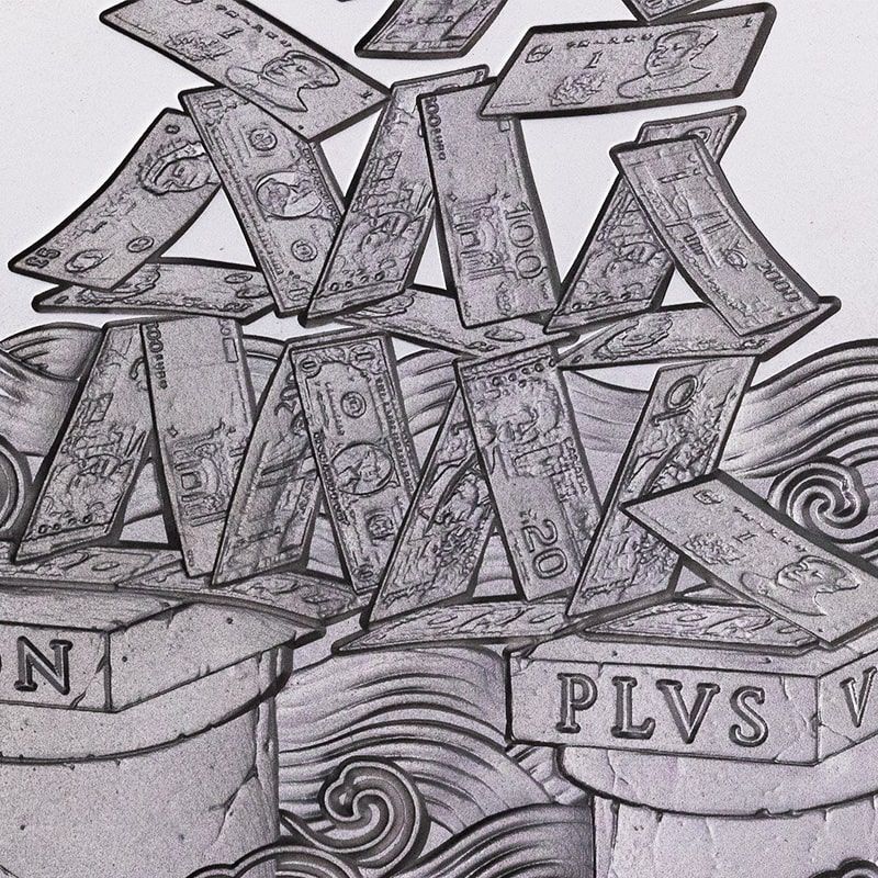 Buy 2022 5 oz House of Cards High Relief Silver - The Awakening